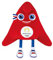 Doudou et Compagnie - Peluche Phryge 50 cm - Mascotte Officielle JO PARIS 2024 - Peluche Rouge des Jeux Olympiques et Paralympiques Paris 2024 - Forme Bonnet Phrygien Rouge - 50 cm - JO2503