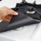 Stovetop Protect Lot de 4 protections réutilisables pour cuisinière à gaz Noir