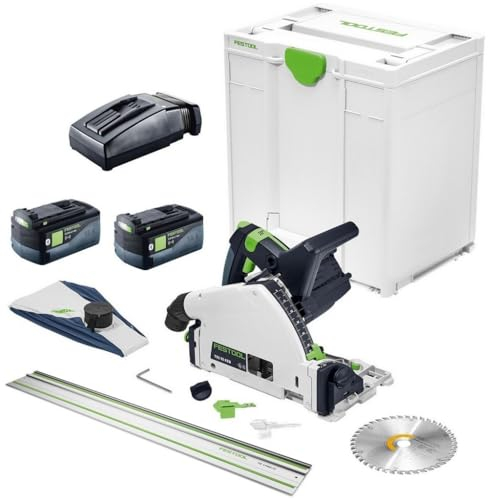 Festool Tauchsäge TSC55KEB-Basic + 2xAkku + Ladegerät + Führungsschiene FS1400/2