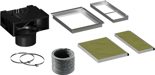 NEFF Z51KII1X6, Umluftset passend für Schrägessen, mit zwei Clean Air Plus Geruchsfiltern, zwei Filtereinbaurahmen, Umlenkblech, Flexschlauch, Schlauchschellen und Befestigung, Made in Germany