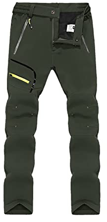 Generisch Regenhose Herren wasserdicht Arbeitslatzhose Herren Winter XXL Thermohose Herren 100% Baumwolle männer Wanderhose wasserdicht Thermohose gefüttert Outdoorhose
