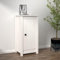 WRJENFSC Eingangsbereich-Schrank Flurschrank Vitrinenschrank Sideboard Flur Sideboard Weiß 40x35x80 cm Massivholz Kiefer Geeignet für Wohnzimmer, Schlafzimmer, Arbeitszimmer, Eingangshalle
