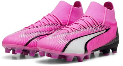PUMA King Ultra Match FG/AG - Scarpe da calcio, Rosa / bianco, 43 EU