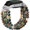 Newlibery Naturstein Armband Kompatibel mit Samsung Galaxy Watch 7/6/5/4 40mm 44mm, 6/4 Classic 43mm 47mm 42mm 46mm Watch 5 Pro 45mm, 3 41mm, 20mm Elastisch Handgefertigter Armbänder Damen
