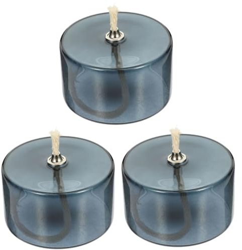 PRETYZOOM 3 Stück Glas Kerzenhalter Glas Heim Öllampe Kerosin Laterne Glas Klare Öllampe Glas Öllampe Heim Petroleum Öl Petroleumlampen Für Den Innenbereich Heimlampe