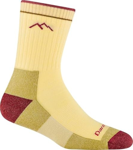 Darn Tough Vermont womens Women Merino Wool Micro Crew Socks Cushion, Morning Sun, L