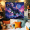 WEBEEDY Dinosaur Tapisserie Dinosaur Wandteppich Hintergrundstoff Dinosaurier Dekor Poster Tapisserie Antikes Tier Dino Wald Wandteppiche Wandbehang Wandteppich Für Wohnzimmer Dekor 1.5x1.3m