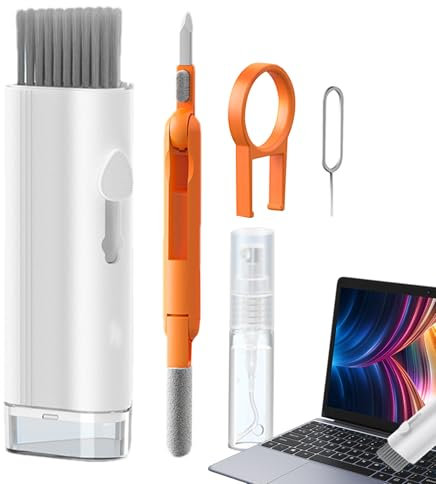 DzpKrka Tastatur-Reinigungsset, Laptop-Reinigungsset Tastaturreiniger, Elektronische Reinigungsbürste für Laptops, Multifunktionales Bildschirm-Reinigungsbürsten-Werkzeug für PC, Computer, Handy,