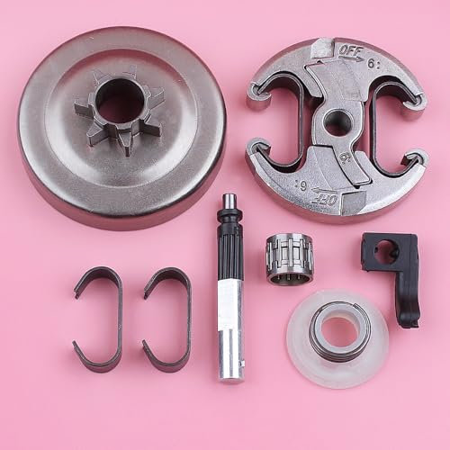 Garden tool parts .325 7 Teeth Clutch Drum Spring Bearing For Husqvarna 340 345 350 Oil Pump Worm Gear Oiler Chainsaw Replace Spare Parts бензопил