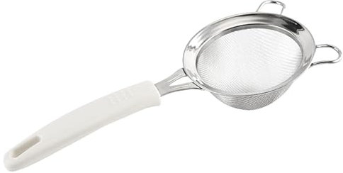 Fine Mesh Sieve - Double Layer Stainless Steel 500 Micron Metal Sieve | Kitchen Aid for Sieving Filtering and Thanks to Food-Grade 304 Stainless Steel, the Sieve Allows Confident Contact with Life