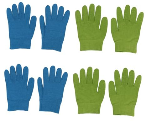 SAFIGLE 4pares Guantes Hidratantes Para Manos Agrietadas Gel Para Cuidado De Manos Invierno De Guantes De Protección Para Hombre y Mujer