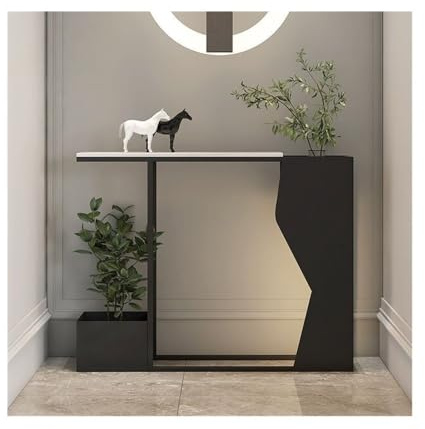 ruyi-1986 Console Couloir extrêmement étroit en marbre for Maison, Meuble à Fleurs Haut de Gamme Table d'entrée(Petit)
