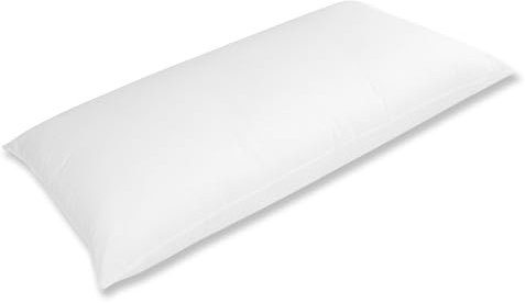 Moshy Almohada Nova de Fibra Virgen Fibertex, Firmeza Media, Funda de Microfibra Suave (90 cm)