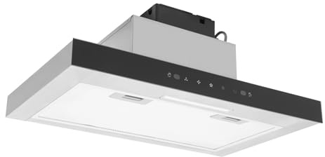 Cappa aspirante 60 cm, 120 W, 2200 giri/min, motore in rame puro, 60 cm, 350 CFM, potenza di aspirazione, 3 marce, cappa aspirante con filtro