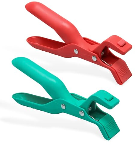 2Pcs Hot Plate Gripper, Anti-Scald Bowl Gripper, Silicone Tongs, Plate Gripper for Hot Plates, Air Fryer Tongs for Kitchen Use, Heat Resistant Food Handling Tool