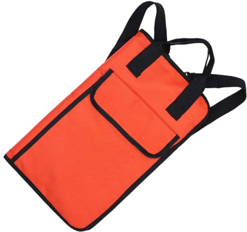 BETOOKY Bolsa para Baquetas de Batería Resistente Oxford, Mochila Práctica Naranja Gran Capacidad y Correas Ajustables para Percusión y Almacenamiento Portátil