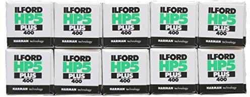 Ilford HP5+ Black & White, 400asa, 120, multipack of 10 [Camera]