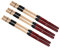 3 x XDrum XR1 Floppy Sticks (Jazzbesen, Drumsticks, Rods, 19 Stäbe, Gummierter Griff, Länge 41cm)