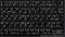 French Arabic Laminated Keyboard Stickers with blue arabic Lettering for PC Desktop Laptop Netbook Notebook