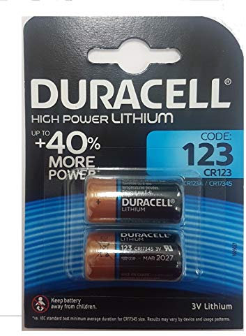 100 X Batterie Duracell Ultra photo 123 3 V au lithium Lot de 50 paquets double – 100 Piles – dl123 Pile pour – el123 a – CR123 A