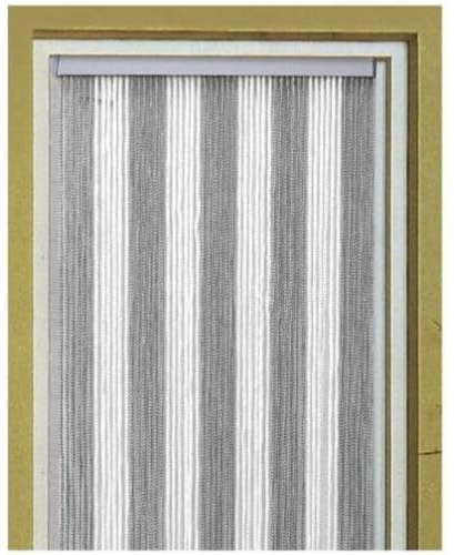 Türvorhang Korda 100 x 220 cm weiß/silber