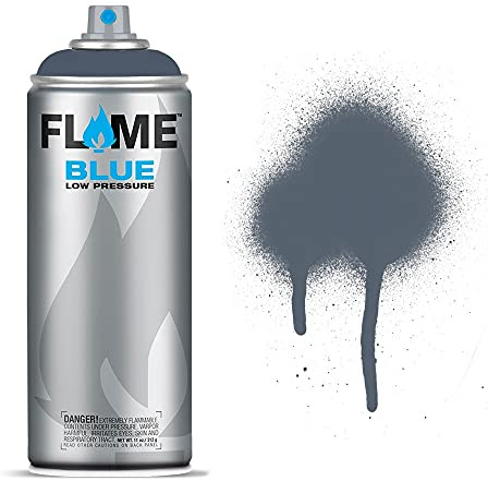 Molotow Flame Blue Spray Paint - Matt Acrylic 400ml Can Denim Blue Dark FB-530
