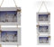 GICOS IMPORT EXPORT SRL Cornice Porta Foto in Legno Multiplo 3 posti-15 * 10 cm da Appendere Shabby Chic MOG-765919
