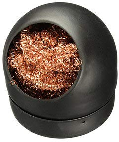 TuToy Soldering Iron Tip Cleaner Steel Wire With Pedestal - Black