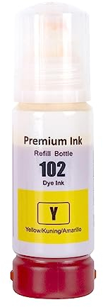 Go Inks 1 Yellow 70ml Ink Bottle to replace Epson 102 Compatible/non-OEM for EcoTank Printers
