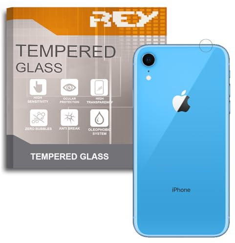 REY Pellicola salvaschermo per Fotocamera di iPhone XR, Vetro temperato, di qualità Premium