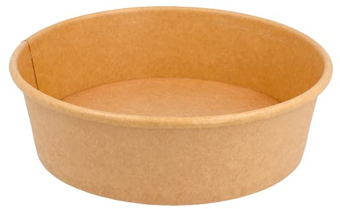 García de Pou - 300 unidades - Ensaladeras 500 Ml 300 + 18 Pe G/M2 Ø15/12,8X4,5 Cm Natural Kraft