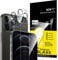 NEW'C 4 Pack, 2 Pack for iPhone 12 Pro Max Screen Protector + 2 Pack Camera Lens Protector, Sensor Protection,Case Friendly Tempered Glass Film