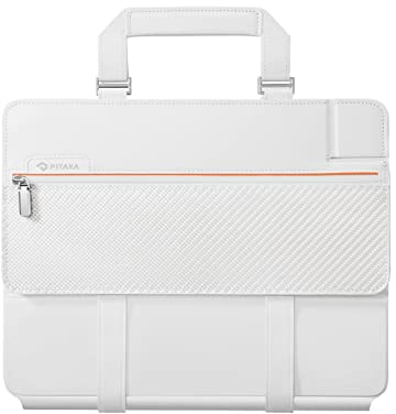 PITAKA Tablet Tasche Kompatibel mit Magic Keyboard für iPad Pro 11 Zoll, Laptoptasche aus Polyesterfasern, Tragbar Minimalistisch iPad Tasche [FlipBook Case for iPad] Weiß