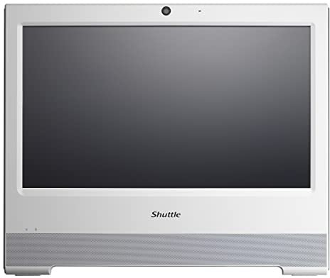 Shuttle XPC AIO X50V8W White Embedded Intel Celeron 5205U All-in-One Barebone PC, Fanless, IP54 Certified, VESA Compatible, No RAM, No HDD/SSD, No OS, Black (X50V8 White)