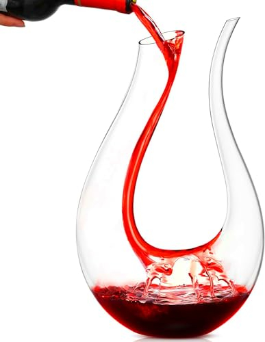Decanter Vino 1200ml Decantatore di vino Aeratore Caraffa Accessori vino set da Regalo