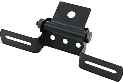 Riloer Metal License Plate Holder Universal for Motorcycle Off-road Vehicle ATV, Adjustable Angel Folding License Plate Holder Bracket, Black