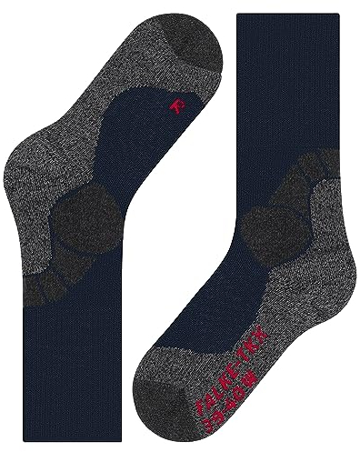 FALKE Herren Wandersocken TKX Expedition M So Wolle Funktionsmaterial antiblasen dick 1 Paar, Blau Marine 6120, 44-45