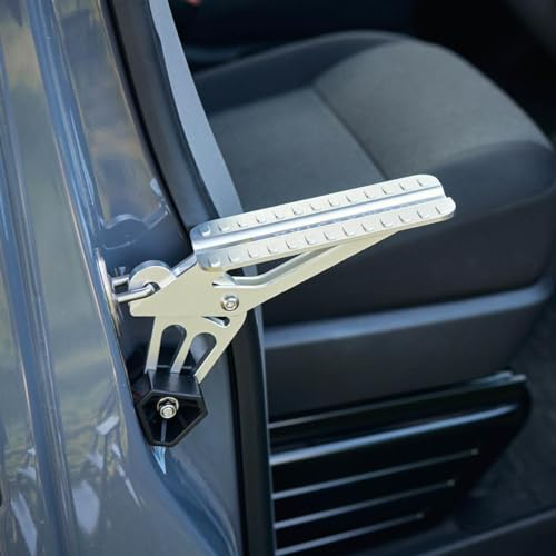 VICKYWOOD Universal Auto Tür Trittstufe 2.0 Klappbar 180Kg Silber