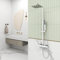 OCEAN ITALY Set Doccia Completo di Soffione, Doccetta, Rubinetto Quadrati, Saliscendi Doccia Termostatico, Doccia Soffione 20x20cm in Acciaio Inox Lucido Cromato, Altezza Regolabile 75-115cm