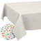 Stoff Tischdecke Tischwäsche Textil Tischtuch Baumwolle Polyester Gewebe abwaschbar pflegeleicht, in rund oval eckig Mimi 220x140cm Schnittkante