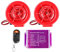 Allarme Moto Radio Audio Lettore MP3 Radio FM Impermeabile di AltoparlantiUSB per Antifurto Moto, con Telecomando e Accessori Completi