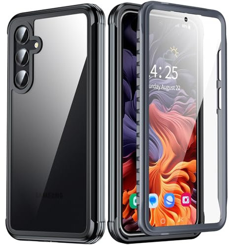 Bestcellcase for Samsung Galaxy S23 FE Case, S23 FE Case with [Built-in Screen Protector] 360° Full Body Military Grade Rugged Shockproof Dropproof Phone Case for Galaxy S23 FE 5G - Black