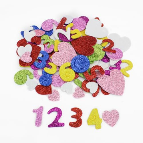 Andiker Sammelalbum Aufkleber Scrapbooking-Sticker Lustige Muster für Wasserflasche Koffer oder Notizbuch (Ziffer)