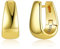 ALEXCRAFT Dick Creolen Gold Ohrringe Klein Damen 14K Vergoldete Ohrringe Geschenk für Frauen Freundin Mama Mädchen