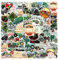 50Pcs Tractor Stickers Waterproof Cool Tractor Truck Stickers for Laptop Skateboard Water Bottle Helmet Luggage Guitar Car Computer,Cute Cartoon Green Farmer Tractor Sticker for Teens Adults Kids