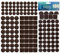shinfly Filzgleiter Selbstklebend Set 104 Stück - Filzgleiter für Stühle 3mm Dicke - Möbelgleiter Filz Selbstklebend Mit Idealer Klebkraft - Stuhl Filzgleiter für Möbel, Braun