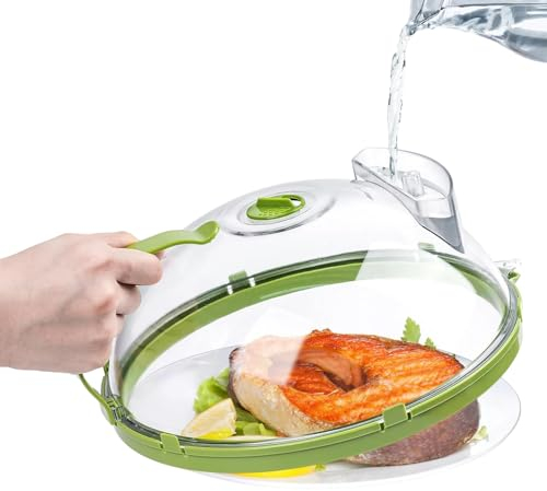 Cubierta Para Platos De Microondas De 26 Cm, Cubierta Para Salpicaduras De Microondas Para Alimentos, Cubierta Para Microondas Para Alimentos, Protector Contra Salpicaduras De Microondas Con Asa