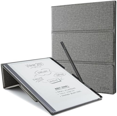 CoBak Case for Remarkable 2 -with Pen Holder and Multi-Angle Foldable Stand Feature -Perfect Choice of Remarkable 2 Case with Pen Holder for the Remarkable 2 Paper Tablet (2020 Released), Grey