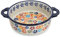 Ceramic Baking Dish For Oven, Small Casserole Dish With Handles, Ceramic Oven Bakeware-colored flowers A-round 950ml
