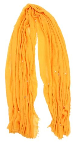 MOBUTOFU 1stück Eleganter Damen Schal Mit Zarten Perlenakzenten Atmungsaktiver Tuch Für Sommer Vielseitig Einsetzbar Als Schultertuch Oder Kopftuch Für Stilvolle Frauen